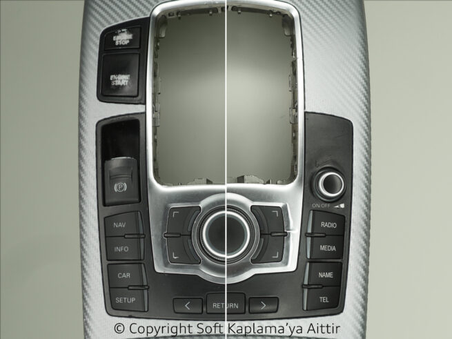 Audi-orta-konsol-multimedia-start-stop-tus-restorasyon-soyulma-asinma-beyazlama-deformasyon-yenileme-boyama-soft-kaplama-restorasyon.jpg
